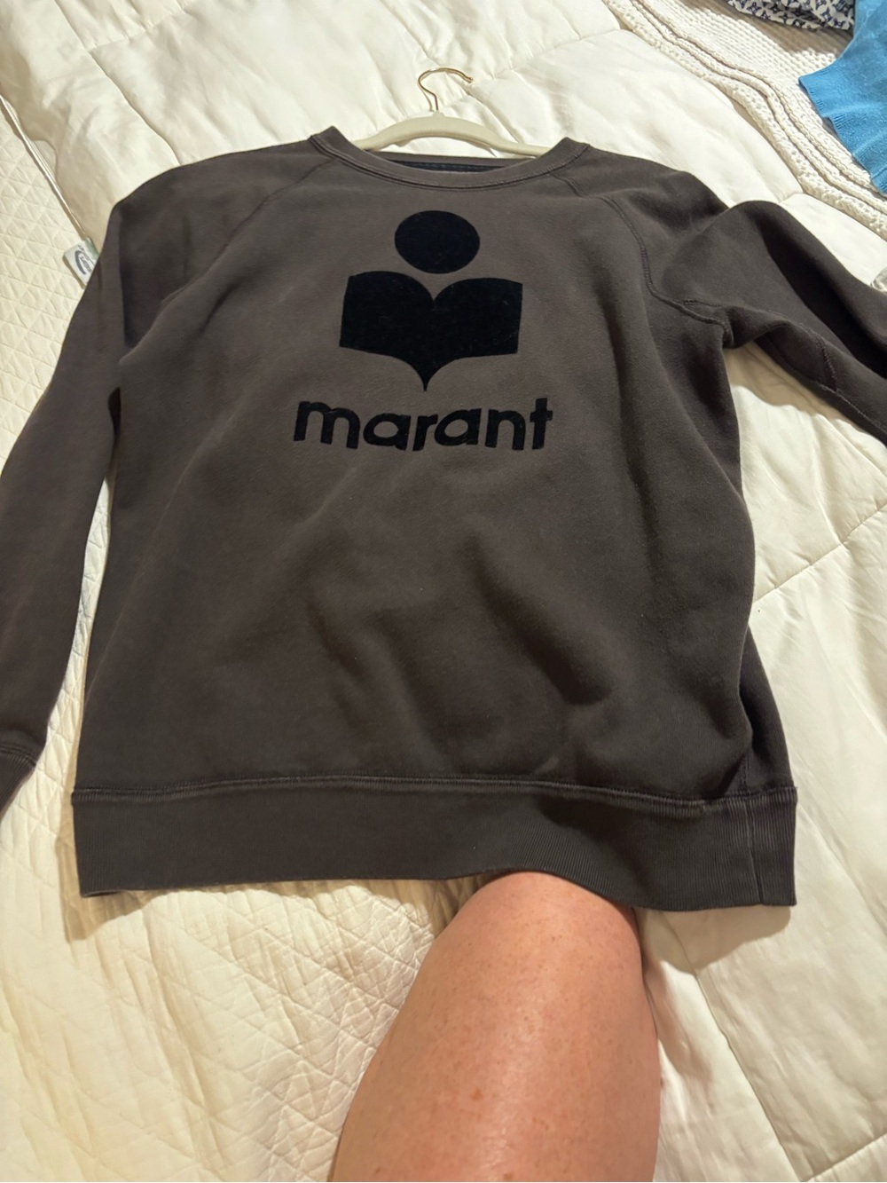 Isabel Marant Etoile Black Logo Sweatshirt size 42